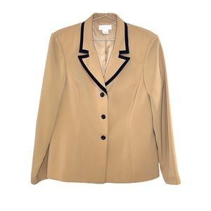 TRENDY Blazer ✨✨✨ Worthington Beige and Black Blazer Size 10